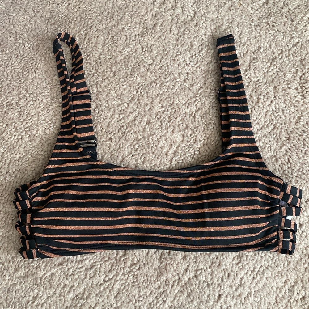 target (xhilaration) striped bikini top